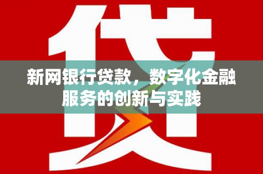 兰西新网银行贷款，数字化金融服务的创新与实践