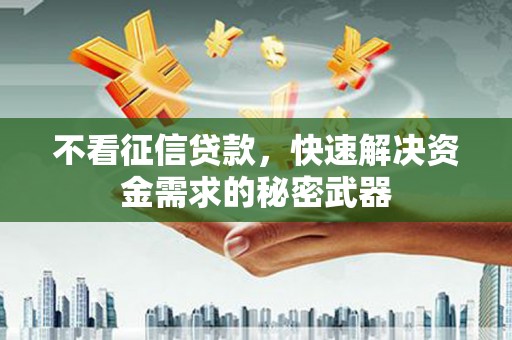 保德不看征信贷款，快速解决资金需求的秘密武器