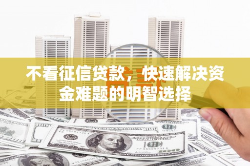 锡林郭勒不看征信贷款，快速解决资金难题的明智选择