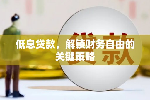 米易低息贷款，解锁财务自由的关键策略