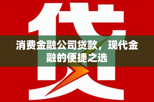 沈河消费金融公司贷款，现代金融的便捷之选