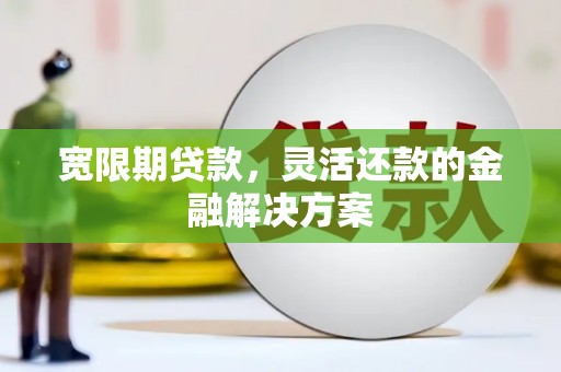 苗栗宽限期贷款，灵活还款的金融解决方案