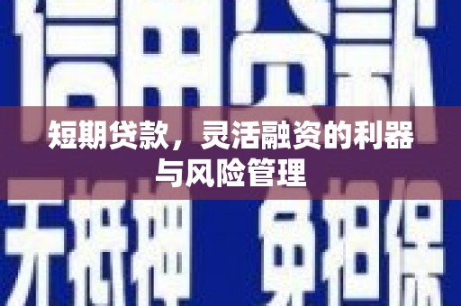 右玉短期贷款，灵活融资的利器与风险管理